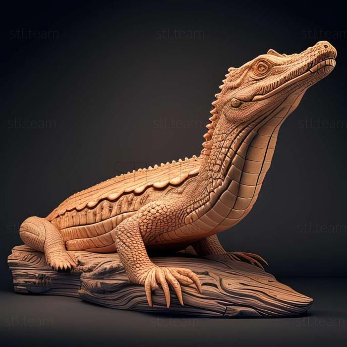 3D модель Соколиный крокодил (STL)